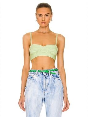 Jonathan Simkhai Linden Compact Rib Bra Top small